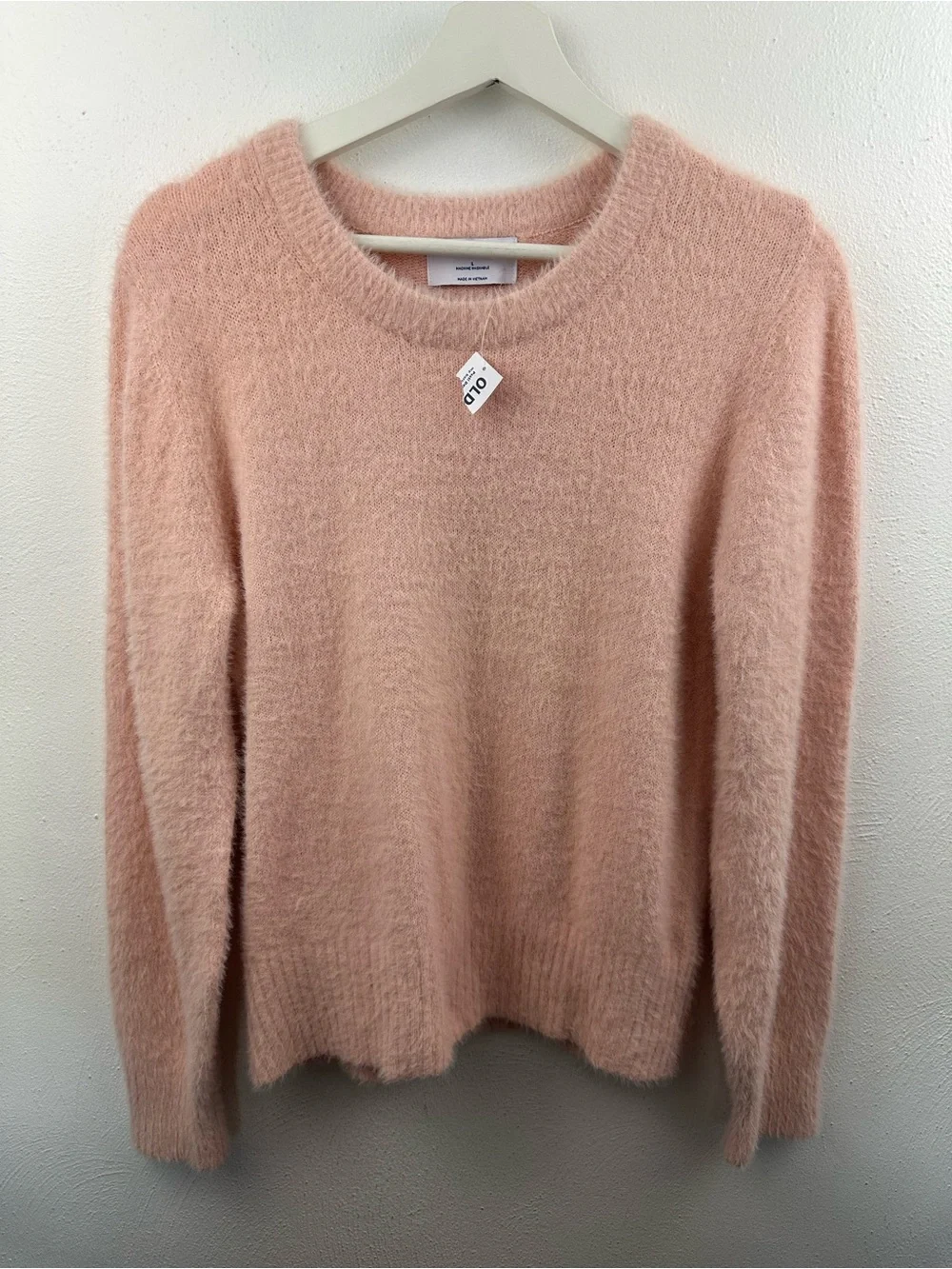 NWT OLD NAVY LIGHT PINK CREW-NECK SWEATER WOMEN'S SIZE L